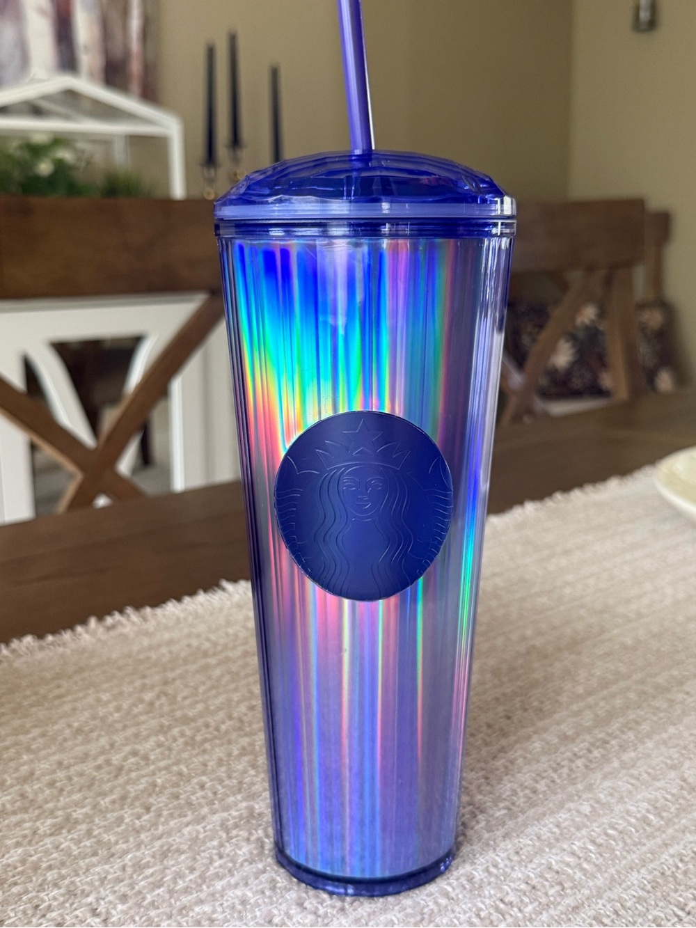 Starbucks 2022 Fall Kaleidoscope Dome 24oz Venti Tumbler in purple